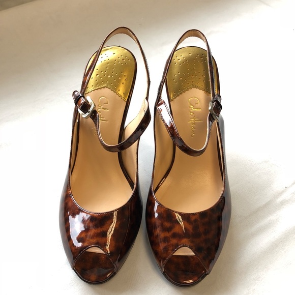 Cole Haan Shoes - COLE HAAN Nike Air Sz 8 Patent Mary Jane Peeptoe
